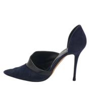 Manolo Blahnik Pre-owned Pre-owned Laeder klackskor Blue, Dam