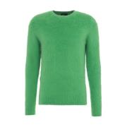 Roberto Collina Grön Stickat Aw24 Green, Herr