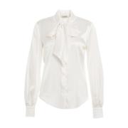 Himon's Vita Skjortor Aw24 White, Dam