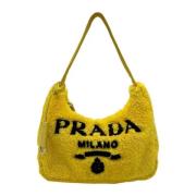 Prada Vintage Pre-owned Tyg prada-vskor Yellow, Dam