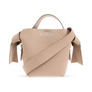 Acne Studios Musubi Mini Axelremsväska Beige, Dam