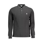 U.s. Polo Assn. Klassisk Svart Långärmad Polo Black, Herr