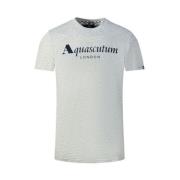 Aquascutum Grå Bomull Logo T-shirt Gray, Herr