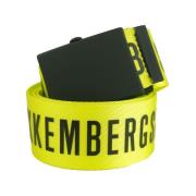 Bikkembergs Citrongul Modebälte med Clip-stängning Yellow, Unisex