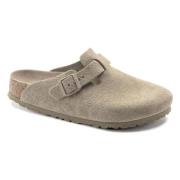 Birkenstock Boston Soft Footbed Sandaler Beige, Herr