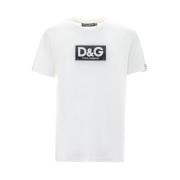 Dolce & Gabbana Vit Bomull T-shirt White, Herr