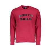 North Sails Snygg Rosa Tryckt Sweatshirt Red, Herr