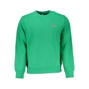 North Sails Borstad Bomullsweatshirt med Applique Logo Green, Herr