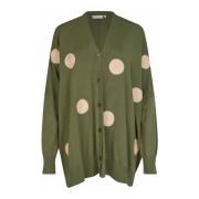 Masai Polka Dot Oversize Kofta Grön Green, Dam