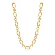 Nialaya Womens Chunky T-Bar Chain Yellow, Dam