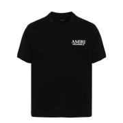 Amiri Svarta T-shirts och Polos med Logo Black, Herr