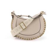 Isabel Marant Moon Mini Axelväska med Metallnitar Beige, Dam