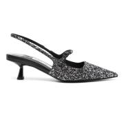 Jimmy Choo Grå Slingback Klackar Metallspänne Gray, Dam