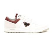 Prada Vita Nylon Low-Top Sneakers White, Herr