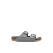 Birkenstock Bekväma lädersandaler Gray, Dam