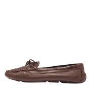 Bottega Veneta Vintage Pre-owned Laeder lgskor Brown, Dam