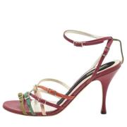 Dolce & Gabbana Pre-owned Pre-owned Laeder sandaler Multicolor, Dam