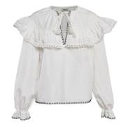 Miu Miu Pre-owned Pre-owned Tyg toppar White, Dam