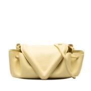 Bottega Veneta Vintage Pre-owned Laeder crossbodyvskor Yellow, Dam