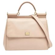 Dolce & Gabbana Pre-owned Pre-owned Laeder handvskor Beige, Dam