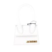 Jacquemus Laeder handvskor White, Dam