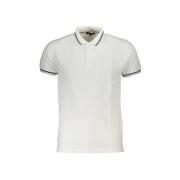 Cavalli Class Broderad Logotyp Bomullspolo White, Herr