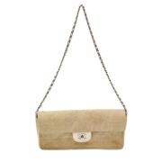 Chanel Vintage Pre-owned Canvas chanel-vskor Beige, Dam