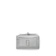 Marc Jacobs Metallic Snapshot Top Zip Multi Wallet Gray, Dam