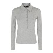 Seventy Klassisk Polo Tröja för Män Gray, Dam