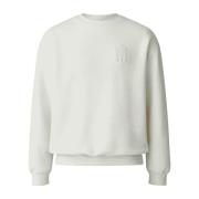 Mackage Broderad Logosweatshirt - L White, Herr