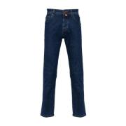 Jacob Cohën Blå Slim Fit Denim Jeans Blue, Herr