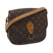 Louis Vuitton Vintage Pre-owned Canvas axelremsvskor Brown, Dam