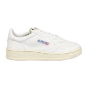 Autry Vita Lädersneakers Stilfullt Logotyp Innersula White, Dam