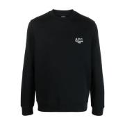 A.p.c. Svarta Sweatshirts för Män Aw23 Black, Herr