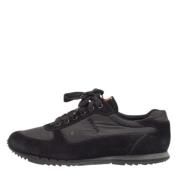 Prada Vintage Pre-owned Nylon sneakers Black, Herr