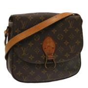 Louis Vuitton Vintage Pre-owned Canvas axelremsvskor Brown, Dam