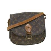 Louis Vuitton Vintage Pre-owned Canvas axelremsvskor Brown, Dam