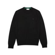 Lacoste Svart Merinoulltröja Black, Herr