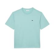 Lacoste Klassisk Rund Hals Kortärmad T-Shirt Green, Dam