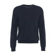 Ralph Lauren Blå Stickat Aw24 Herrkläder Blue, Herr