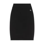 Dolce & Gabbana Svart Midi Kjol Black, Dam