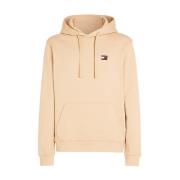 Tommy Jeans Brun Hoodie Tröja Casual Regular Fit Brown, Herr