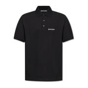 Palm Angels Polo med broderat logotyp Black, Herr