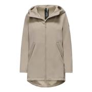 BomBoogie Softshell Huva Parkas Beige, Dam