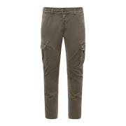 BomBoogie Slim Fit Cargo Byxor Brown, Herr