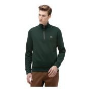 Lacoste Grön halv zip-tröja antracit stil Sh8891 Green, Herr