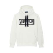 Vilebrequin Herr Bomull Hoodie Martin Stil White, Herr