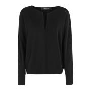 Federica Tosi V-ringad Topp Black, Dam