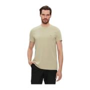 Calvin Klein Stretch Basic T-shirt - Beige Rund Hals Beige, Herr