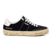 Golden Goose Velvet Sneakers Vintage Stil Logo Label Black, Herr